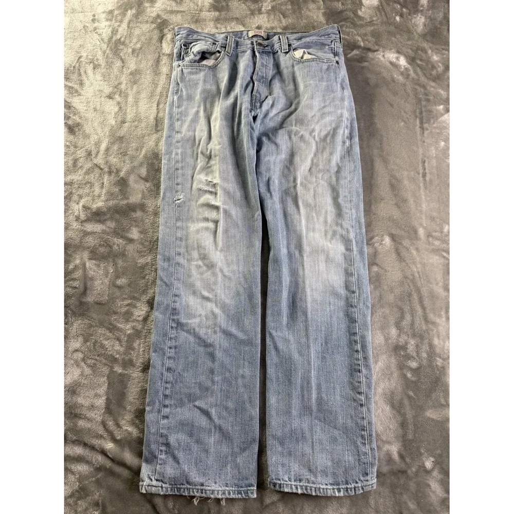 Levi's 501 Original Jeans Men's 34 Blue 100% Cotton Straight Leg Vintage Used